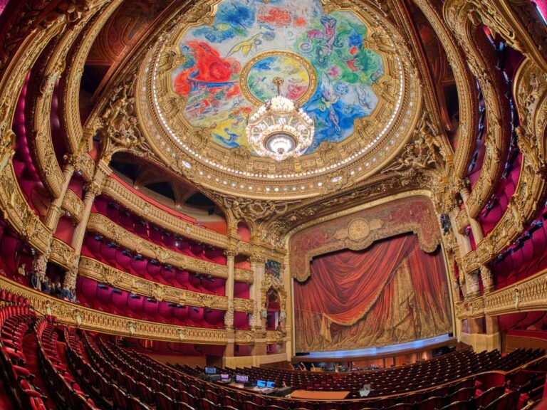 Palais Garnier: the Paris National Opera is Charles Garnier’s masterpiece theatre. Inaugurated in 1875, its sumptuous public spaces and temporary exhibitions are essential to experience.