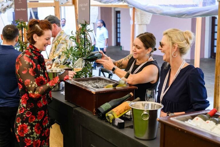 Guests tasting wines from Napa Valley wineries at Artisans Wine & Food 2026